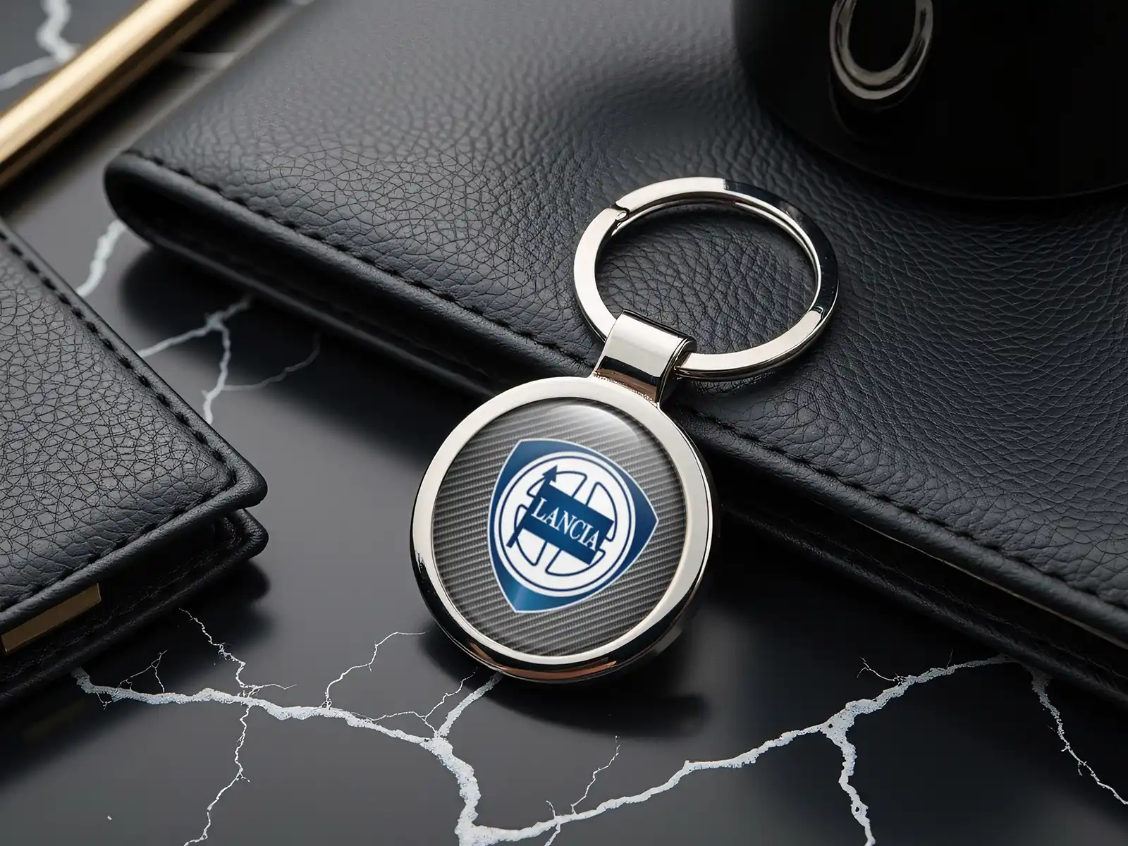 Lancia Portachiavi Fatti Su Misura Logo Metallo Premium